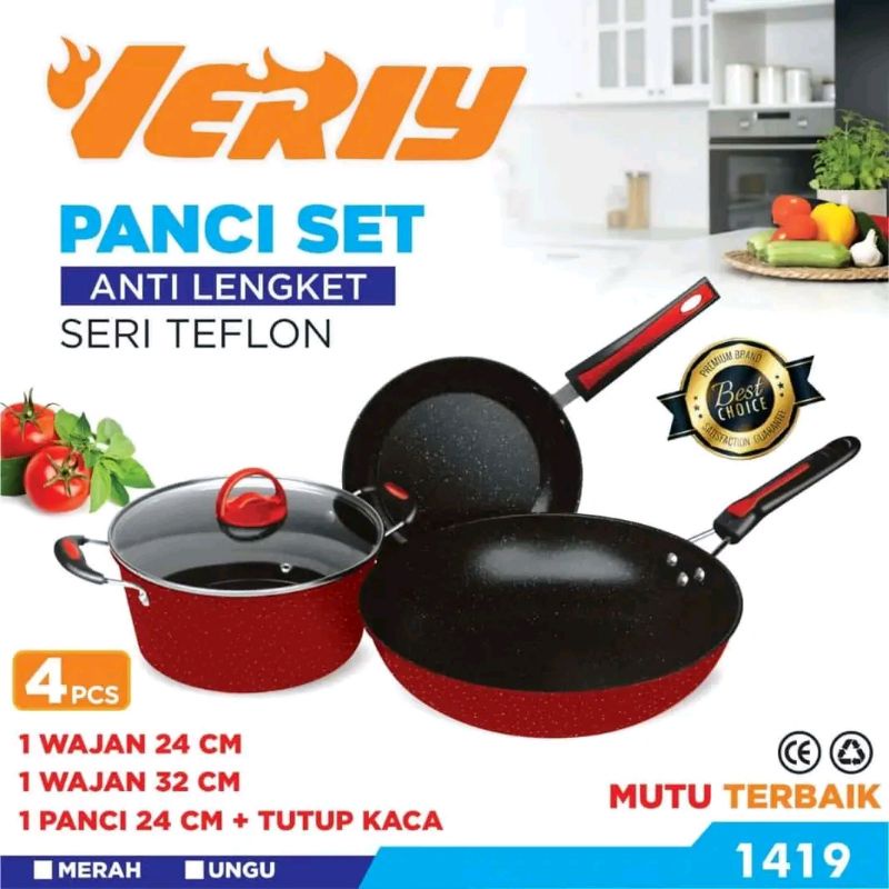 VERLY PANCI SET ANTI LENGKET SERI TEFLON