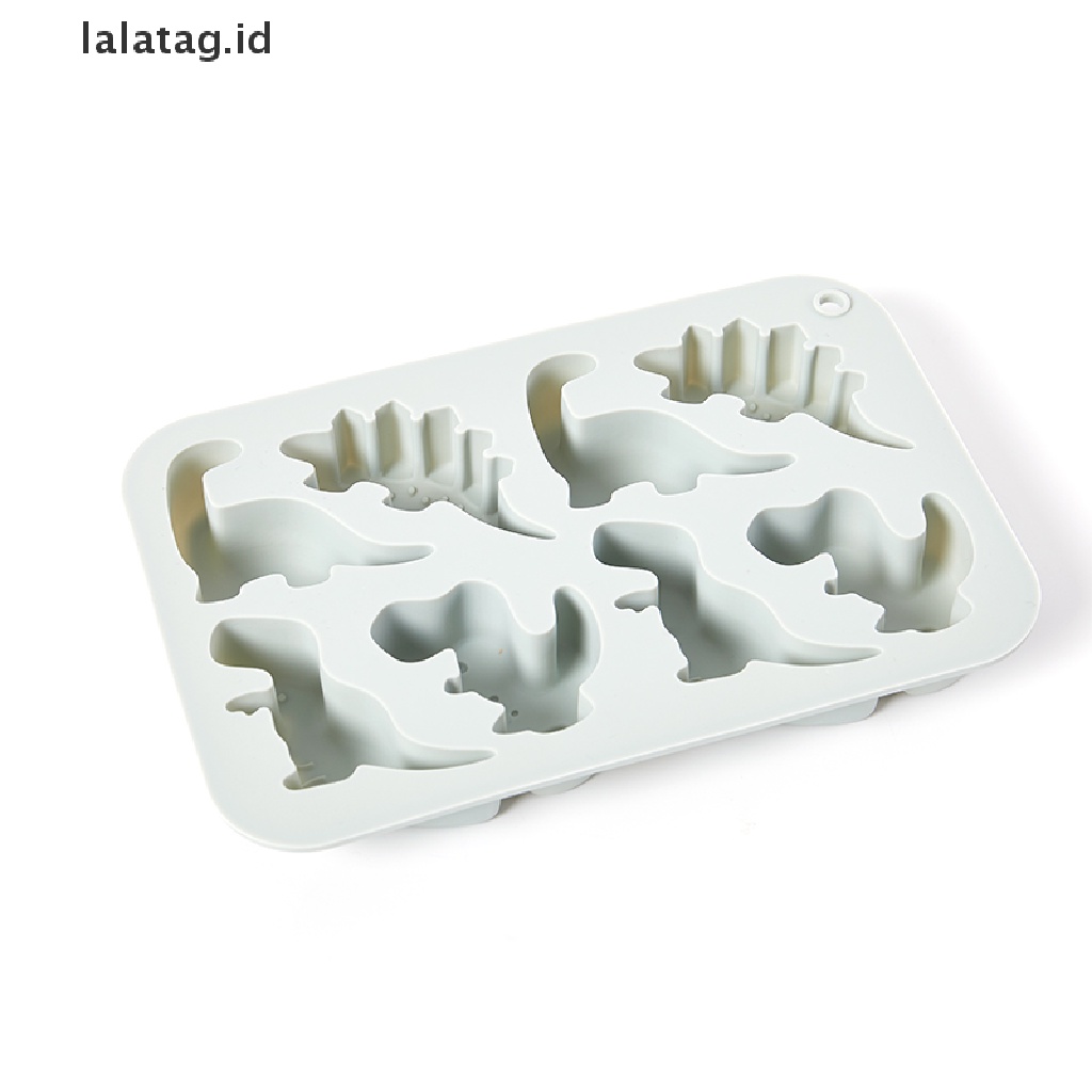 [lalatag] Cetakan Fondant Silikon Dinosaurus 3D Kue Coklat Sabun Craft Baking Molds [ID]