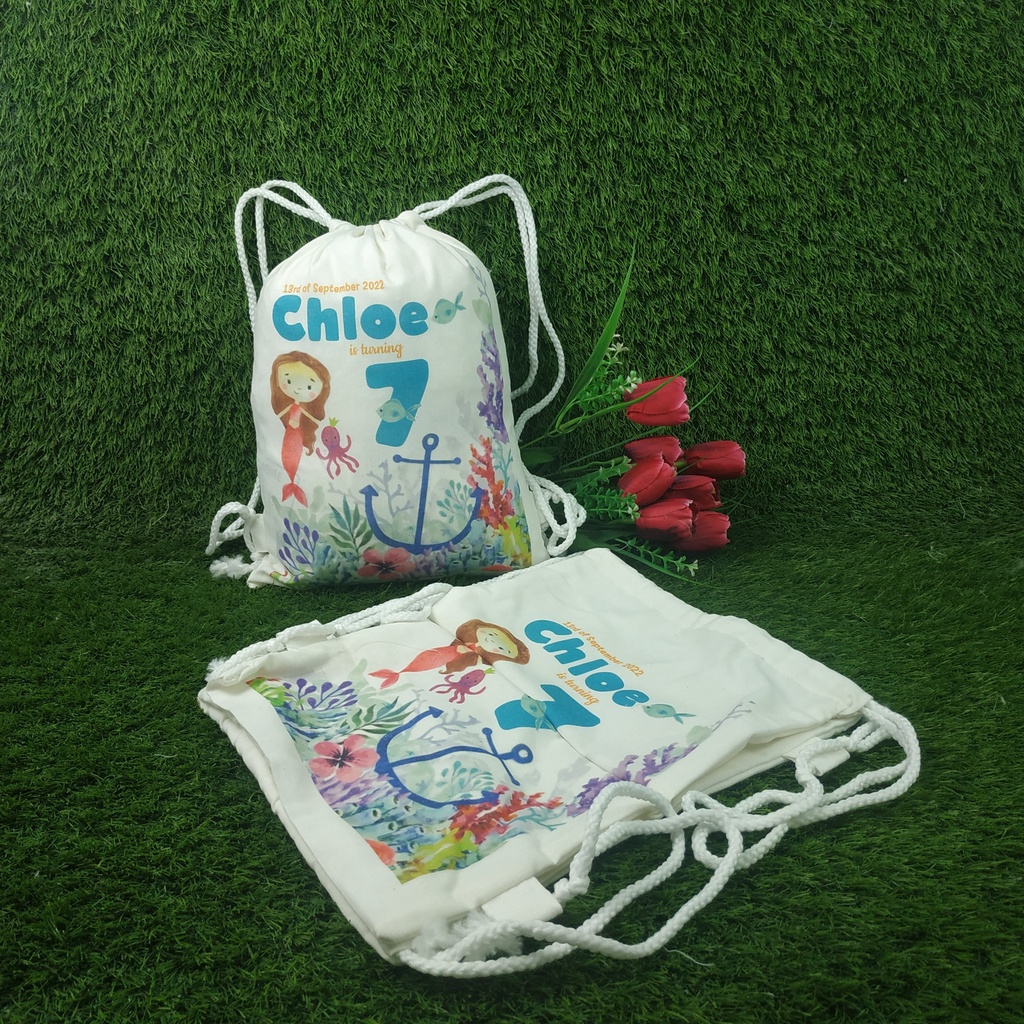 HAMPERS ULANG TAHUN/HEWAN LAUT TEMA/DRWASTRING/TAS ULTAH