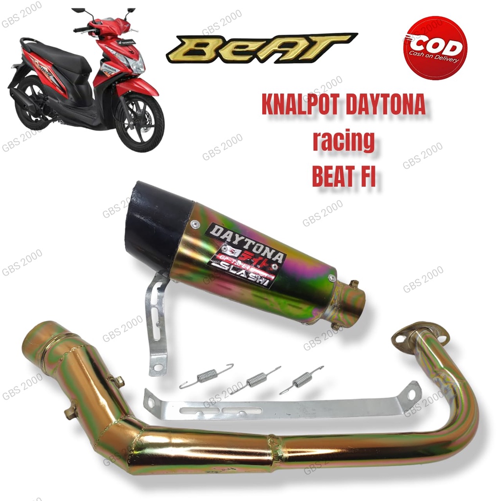 KNALPOT DAYTONA FULL BUNGLON Beat, Beat Fi, Scoopy, Vario 110, beat karbu , daytona full bunglon
