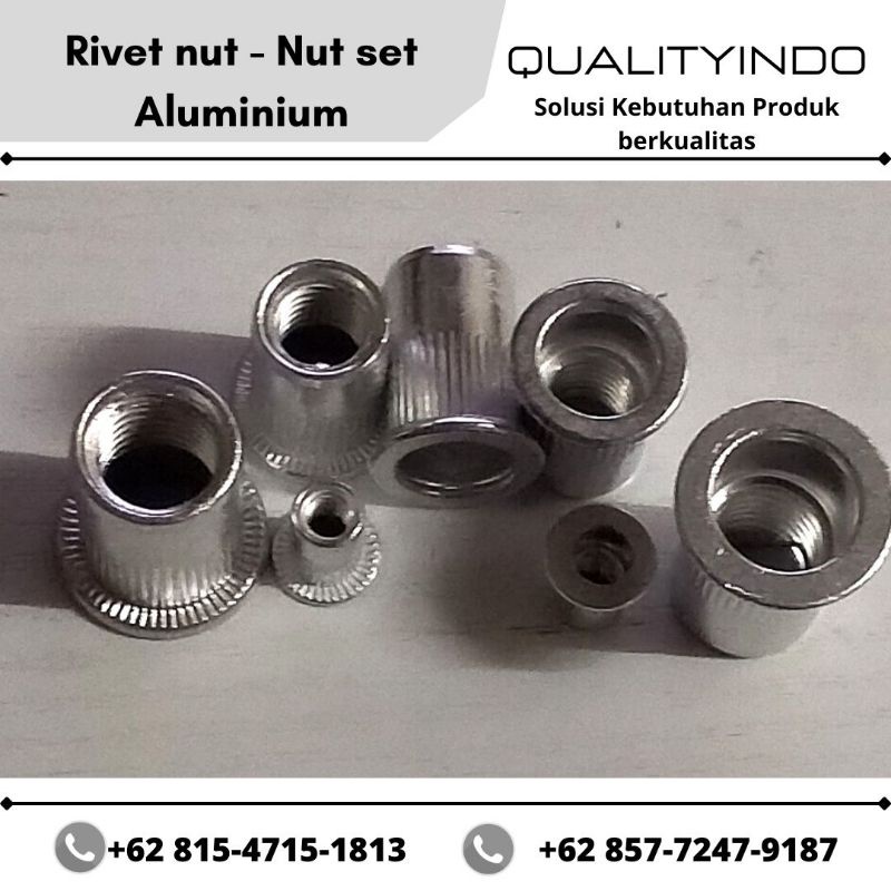 Rivet nut aluminium M10 Nutset aluminium M10 Mur rivet aluminium M10