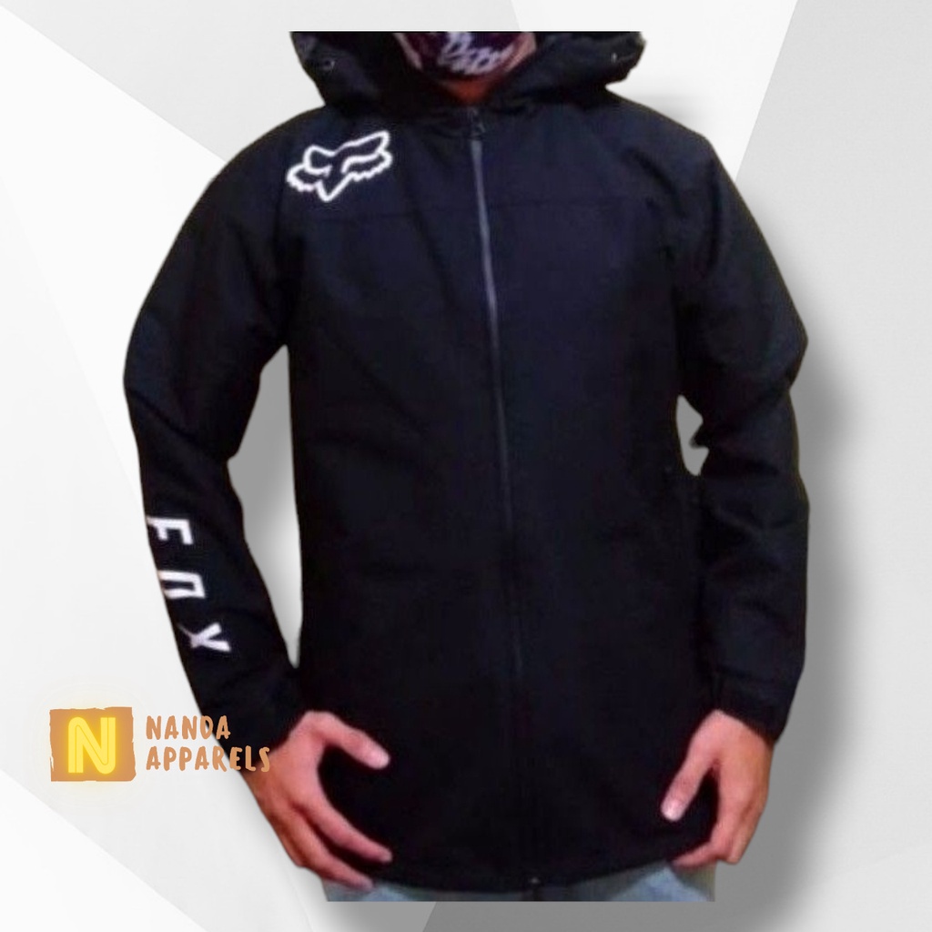 PARACHUTE JACKET JAKET FOX WATERPROOF - JAKET TASLAN PRIA ANTI AIR - JAKET MX TRAIL SUPERMOTO KLX 15