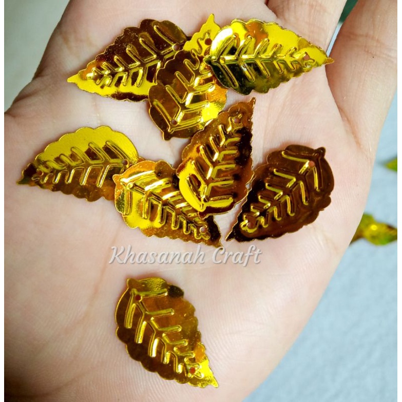 10gr piringan daun / payet daun murah