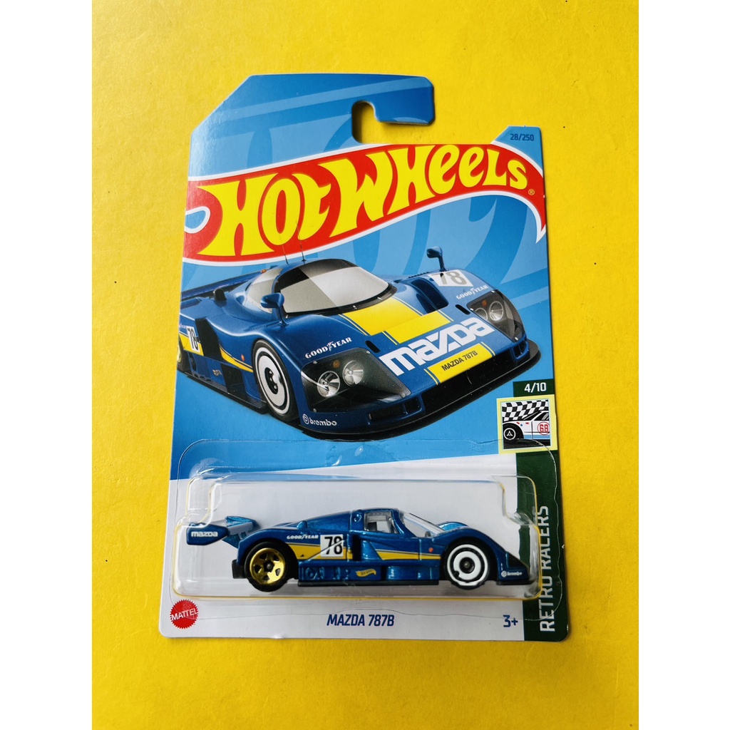 HOTWHEELS HOT WHEELS MAZDA 787B BIRU RETRO RACERS LOT C 2023 DIECAST MINIATUR MOBIL MAINAN MOBILAN A
