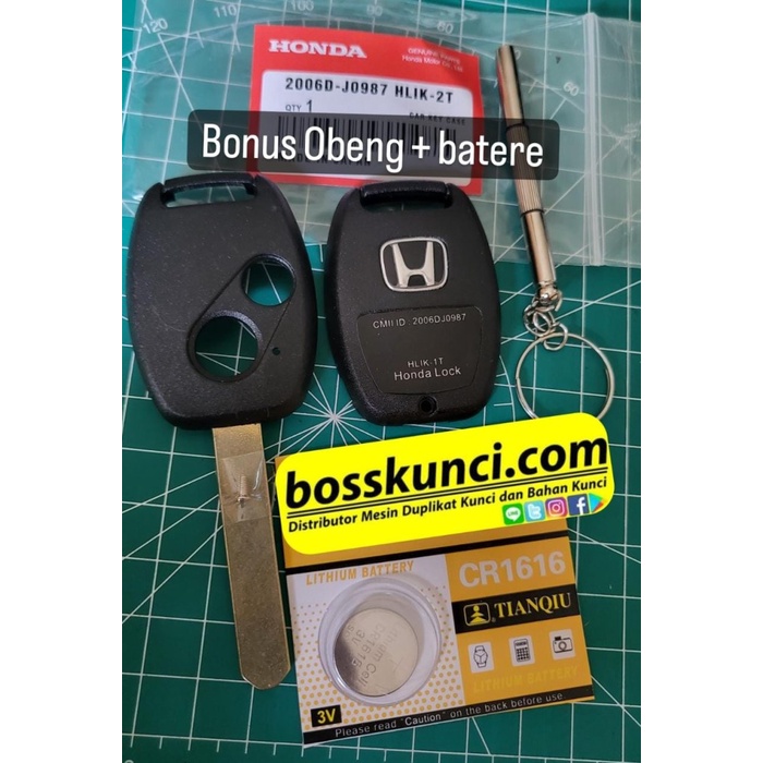 Kun Casing Cover Kunci Mobil Honda Crv Gen 3 Oem Jp