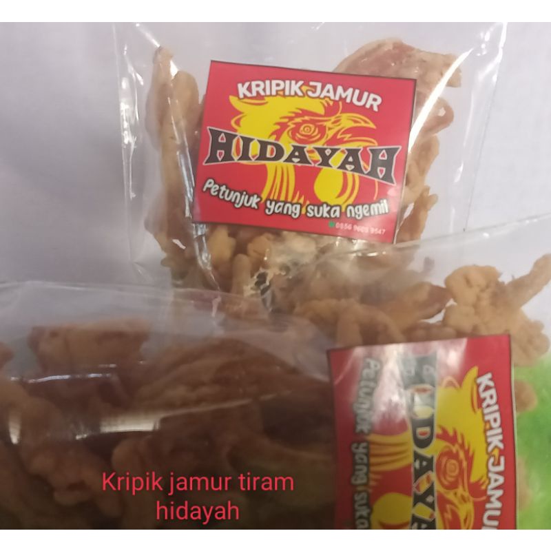 

Kripik jamur tiram kemasan 150 gram