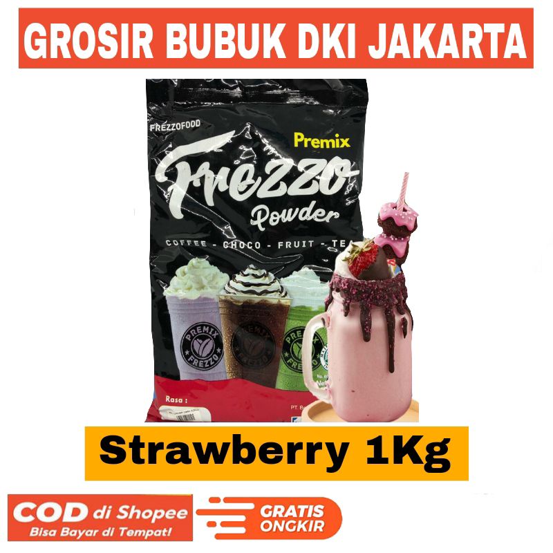 

Frezzo Strawberry 1Kg Bubuk Minuman Rasa Stoberi Stroberi Usaha Es Pinggir Jalan Powder Drink