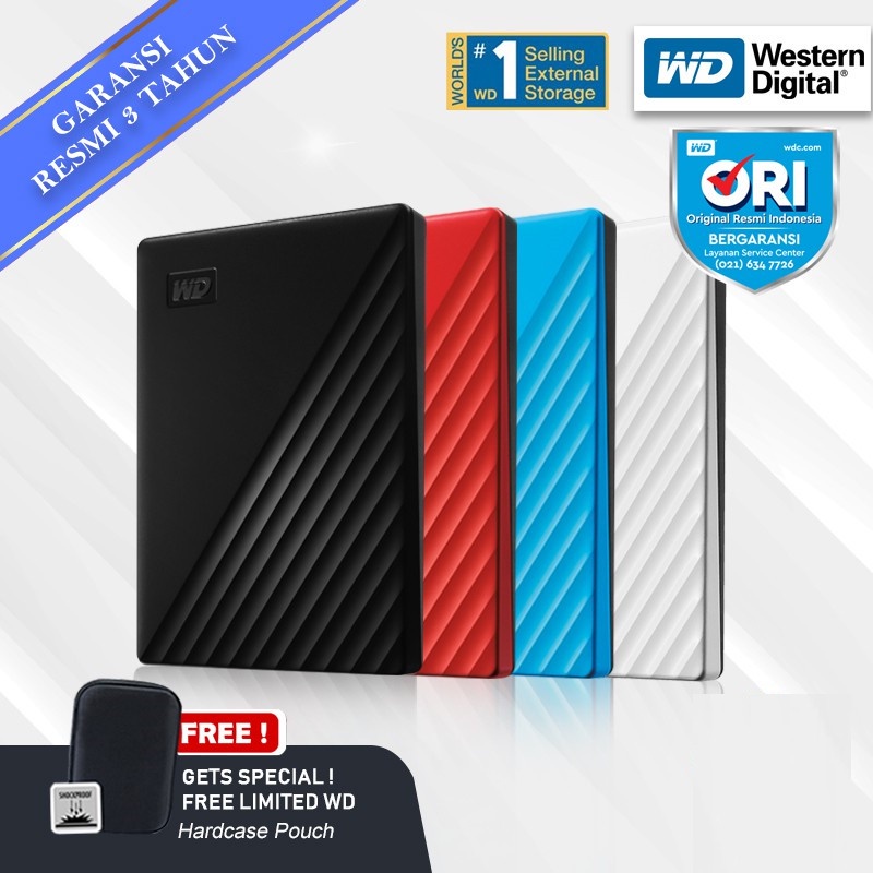 WD MY PASSPORT 1TB EXTERNAL HDD EKSTERNAL PORTABLE 2.5&quot; 1 TB