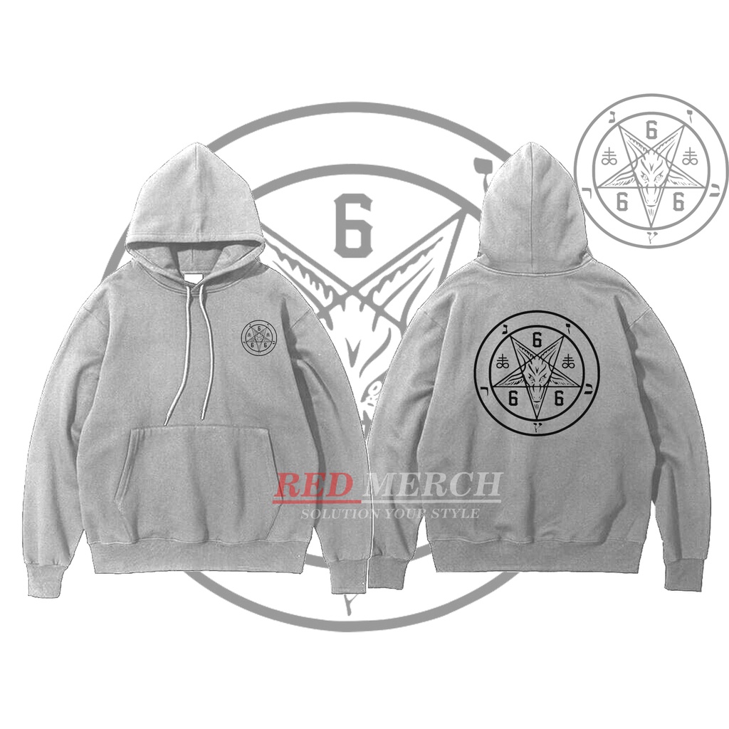 Jaket sweater hoodie satanic 666 - jaket satanic 666