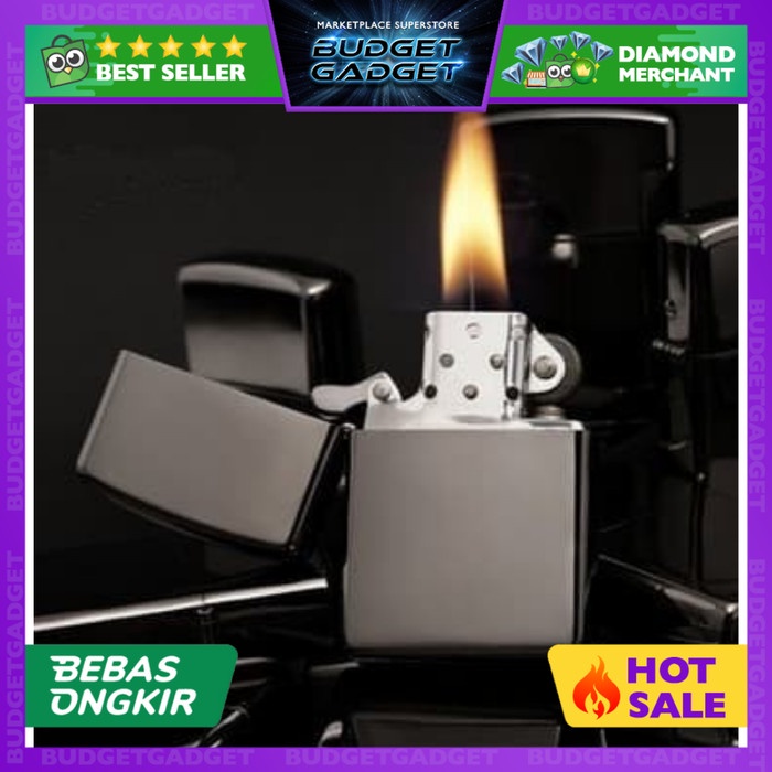 [Korek] Korek Api Minyak Tanah Model Zippo Classic Minimalis [Brav47]