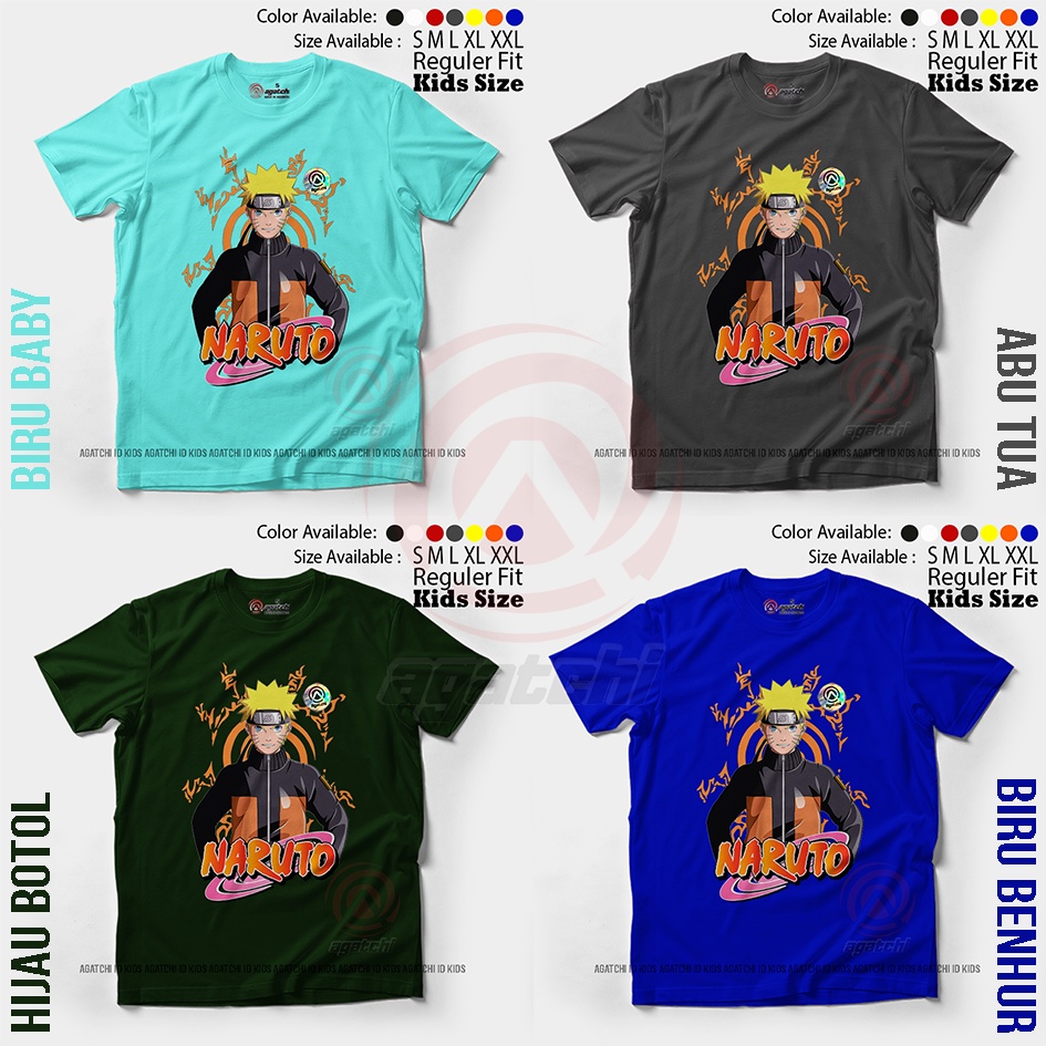 Baju Kaos Atasan Anak Laki-laki Anime Naruto Shipuden