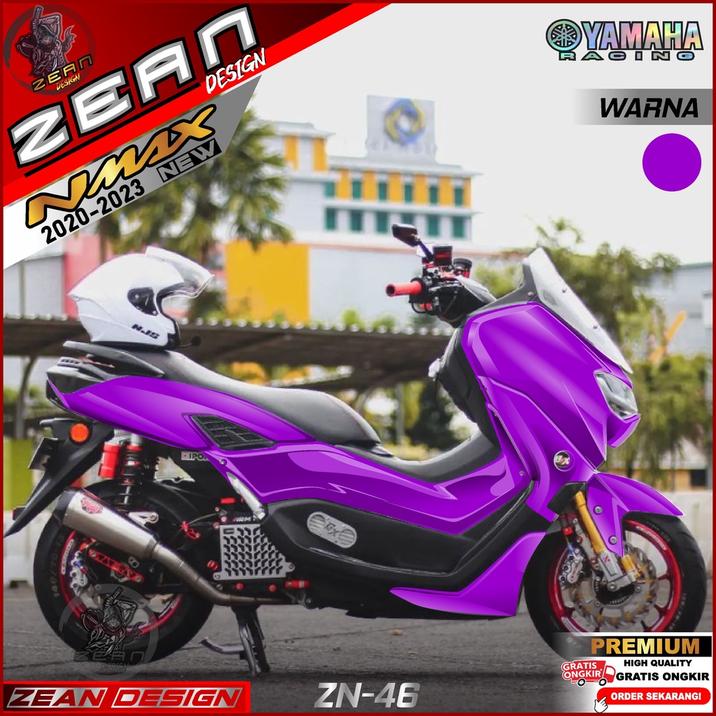 Decal Sticker Dekal Stiker Motor Nmax 155 New Fullbody Tahun 2020 2021 2022 2023 Motif Racing Terbar