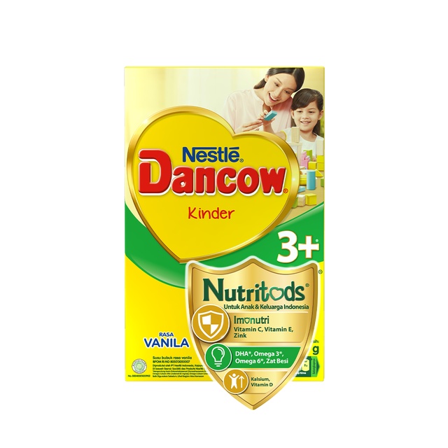 Dancow 3+ Prtcs Vanila Kinder 800 Gr