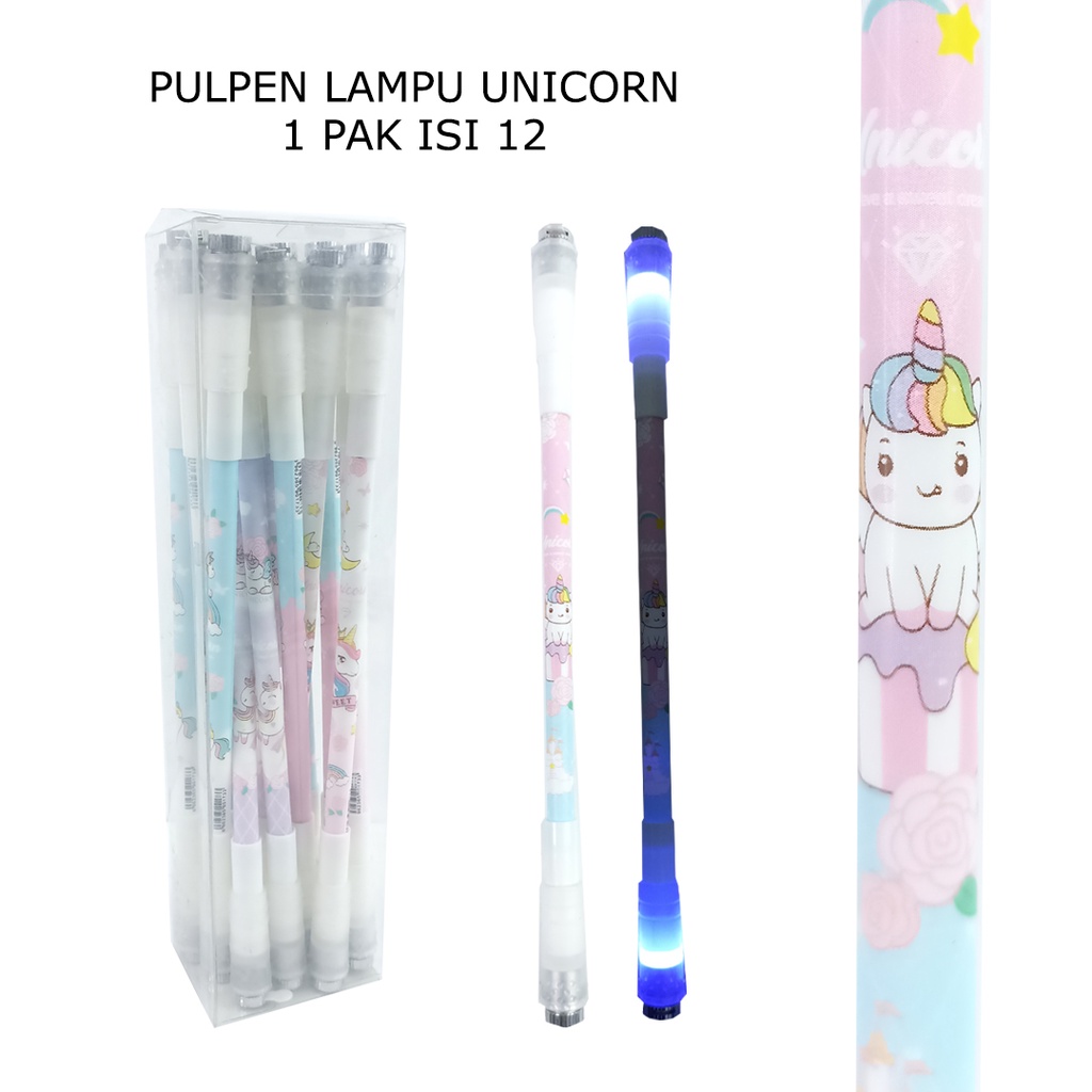 

PULPEN LITTLE PONY-PULPEN UNICORN LUCU-PULPEN UNIK LED MENYALA-PULPEN MURAH GROSIR 1 PAK ISI 12