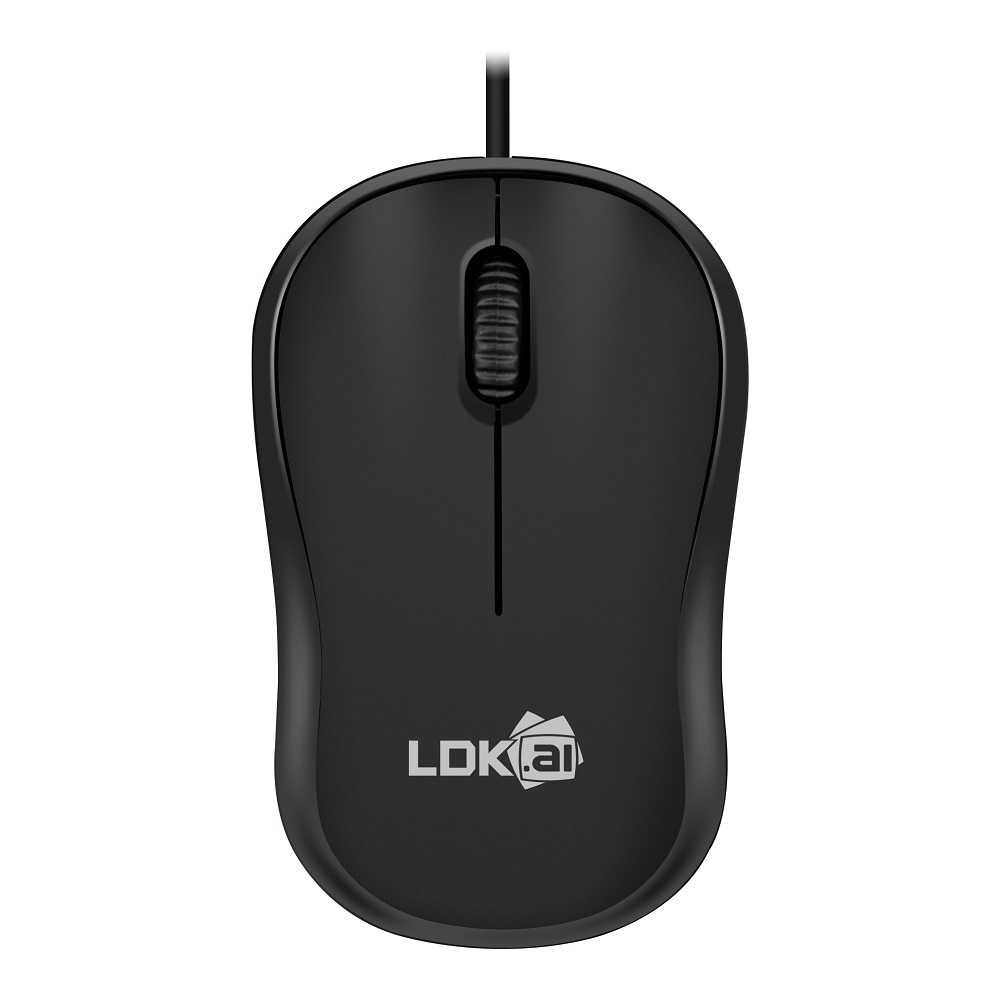 Mouse Kantor Optical Murah Ergonomis - Mouse Wired Optical - Mouse Kantor - Mouse Murah - Warna Hitam