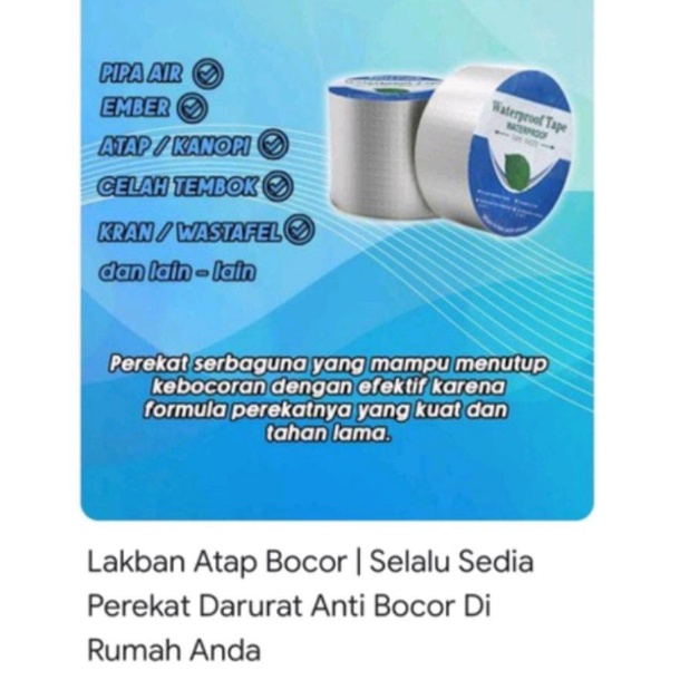 DHIO - Lakban Anti Bocor Aluminium Foil Waterproof