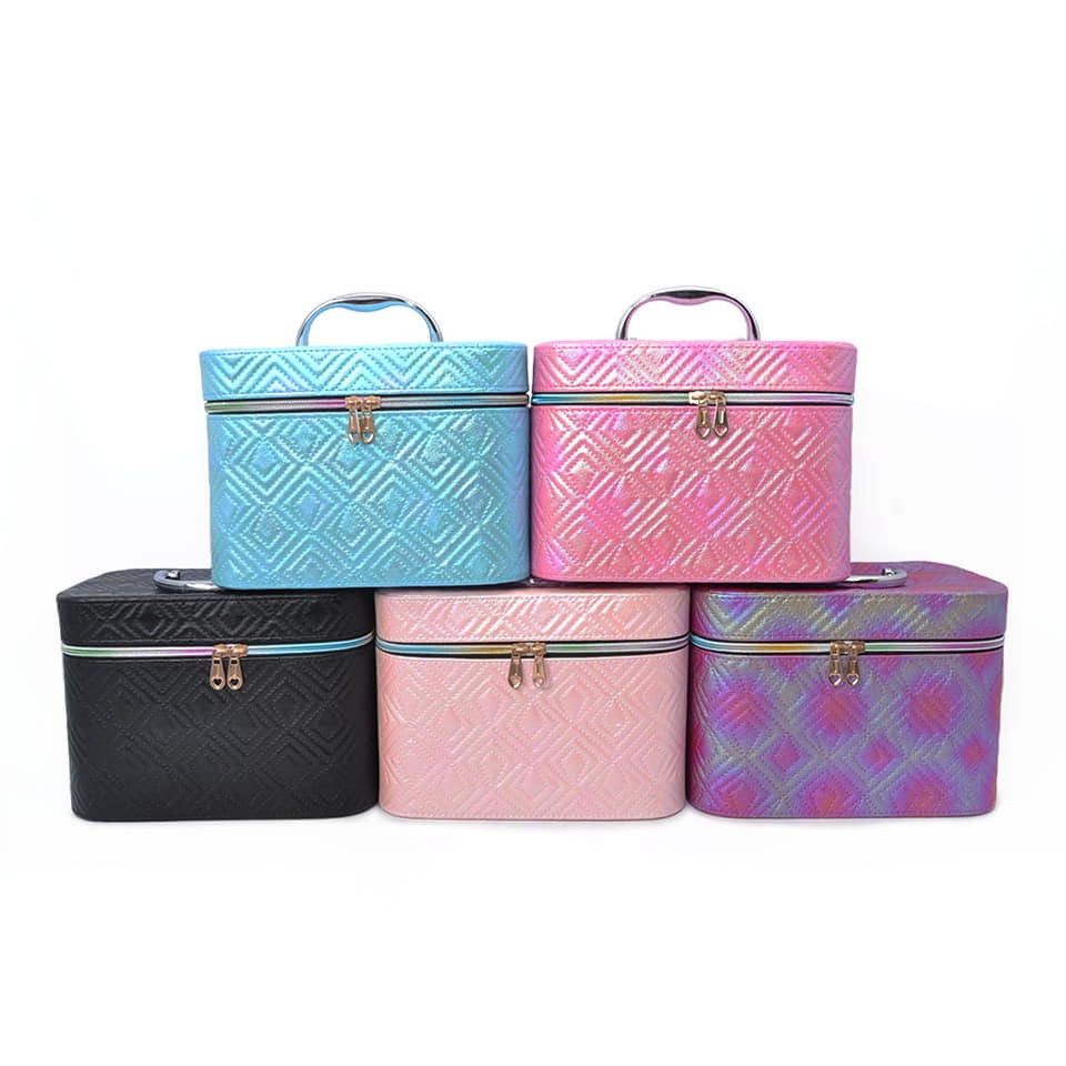 TERLARIS COD!!! Beauty Cosmetic Case / Box Kosmetik Kosmetic Make Up Import Motif diamond 91051