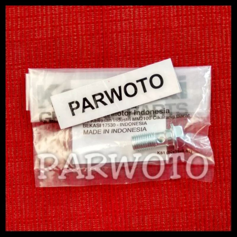 Baut Banjo Nepel Nipel Selang Rem Cakram Master Kaliper Ninja 250 Karbu FI Z250 Z250SL RR Mono Ori -
