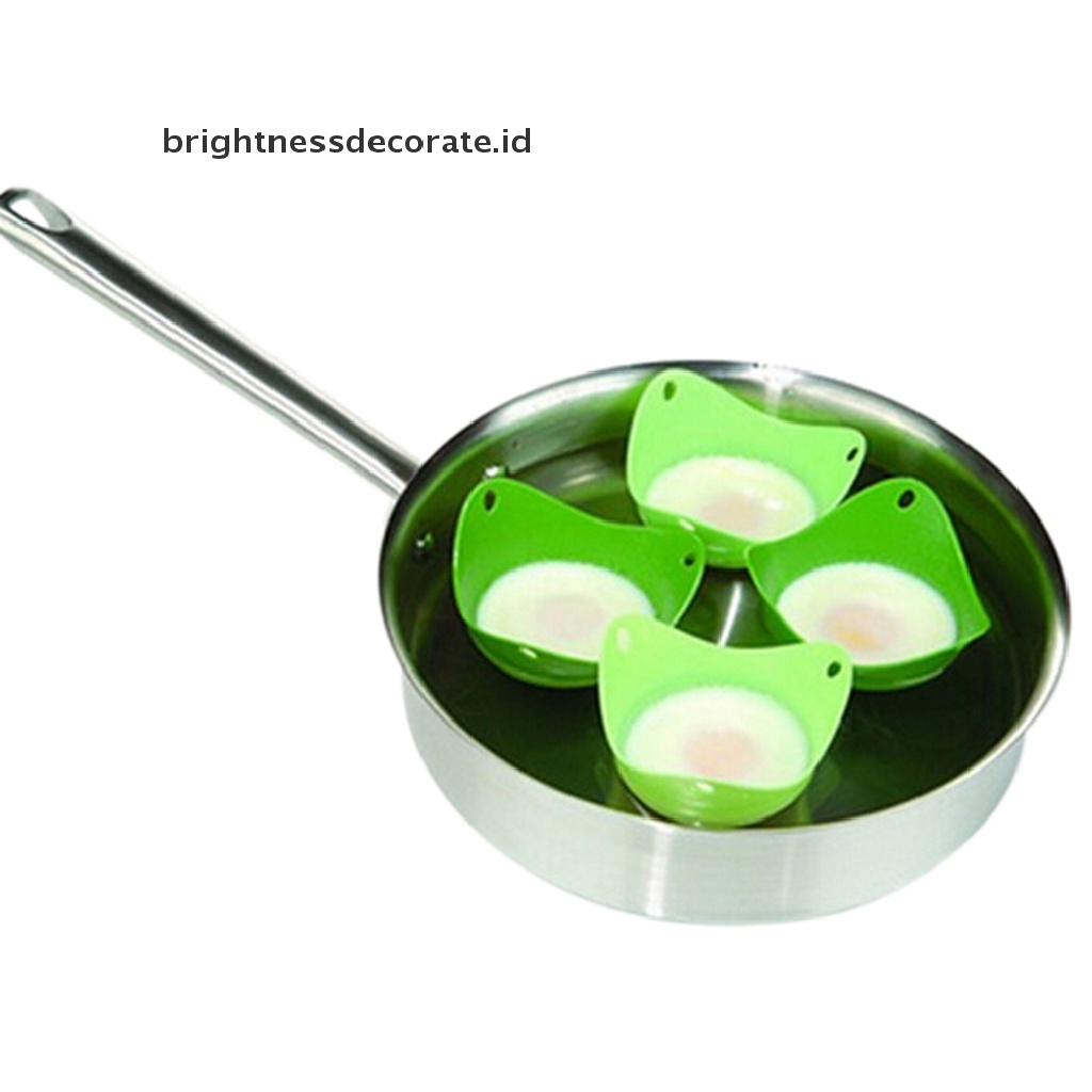 [Birth] 1pc Silikon Egg Poacher Cook Poach Pods Peralatan Masak Dapur Poached Baking Cup [ID]