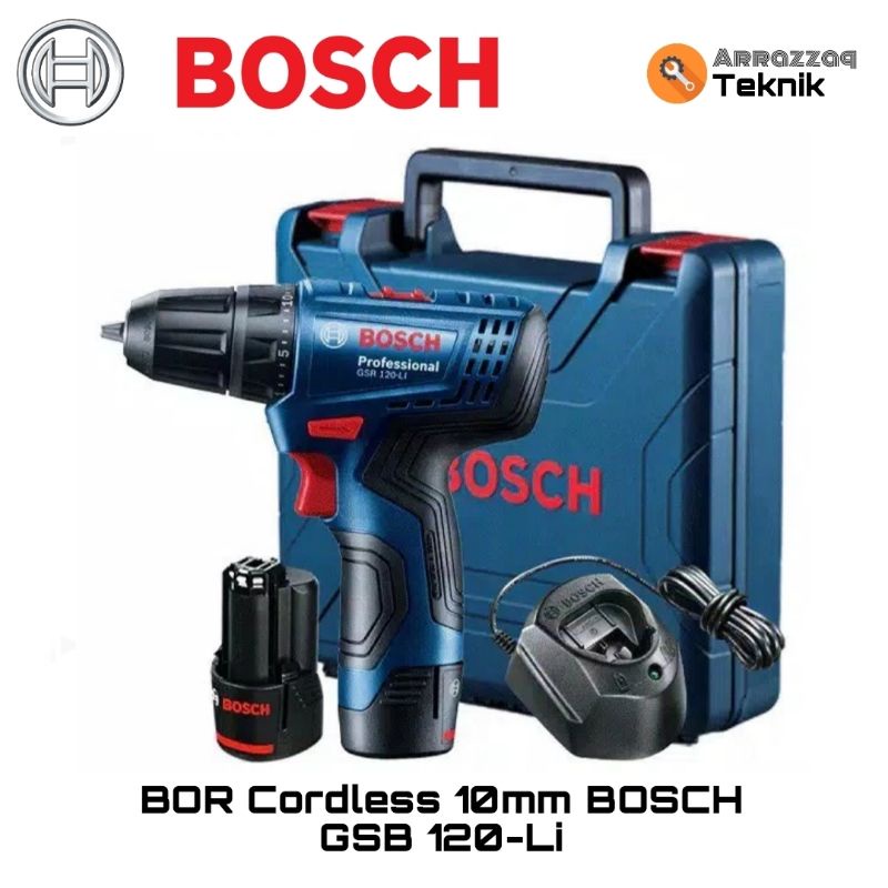 Jual Bor Baterai Impact Beton Kayu Besi V Bosch Cordless Mm Gsb Li Shopee Indonesia