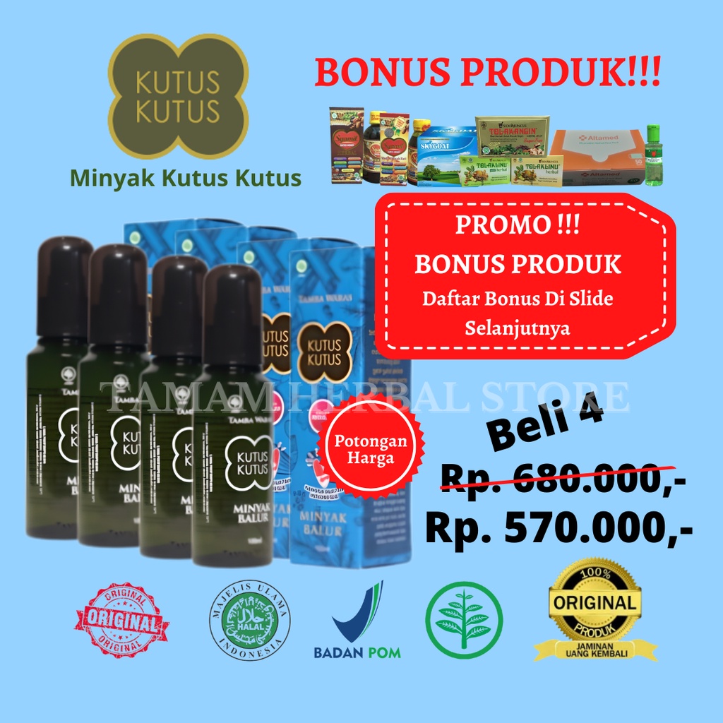 Jual Minyak Kutus Kutus Asli 100 Tamba Waras Bali Paket Hemat 3 Bonus Produk Shopee Indonesia 1865