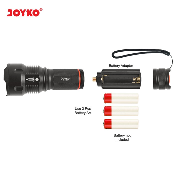 LED Flashlight / Senter LED Joyko FL-89 FL89