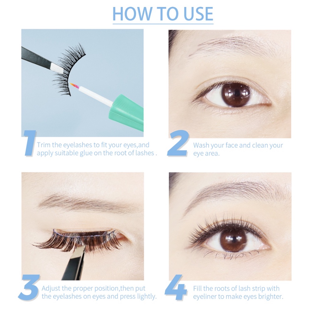 ❤ BELIA ❤ GLAMFIX Adhesive Lash Series | Lem Bulu Mata 2in1 bisa untuk Eyeliner | GLAM FIX Alat Kecantikan Makeup YOU | BPOM