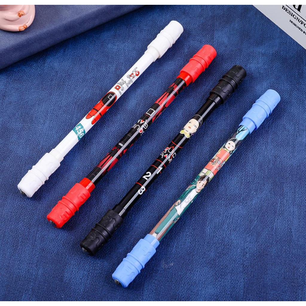 Pulpen Spinning Viral Bolpen NON LED Spinning Pen Balance anti stress