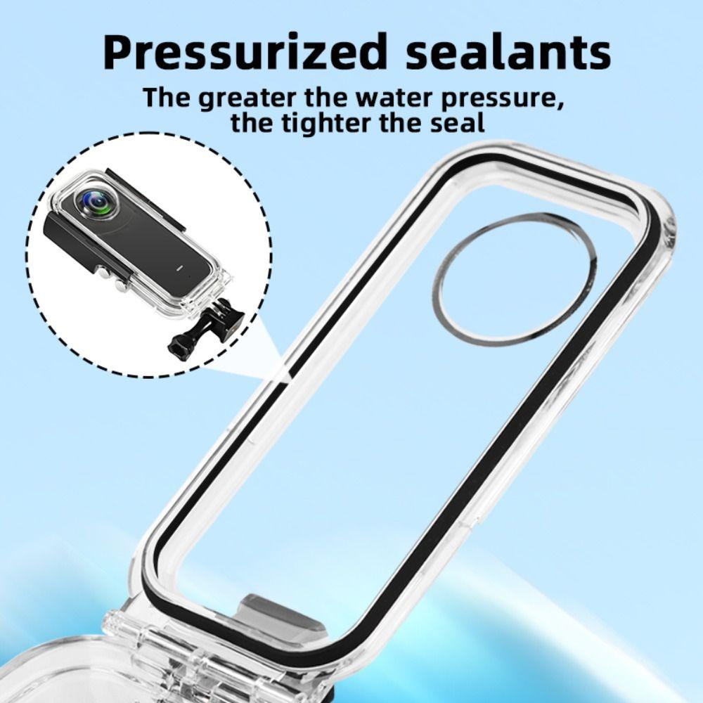 POPULAR Casing Anti Air Populer 40M Kerang Kamera Action Panorama Bawah Air Untuk Insta360 X3