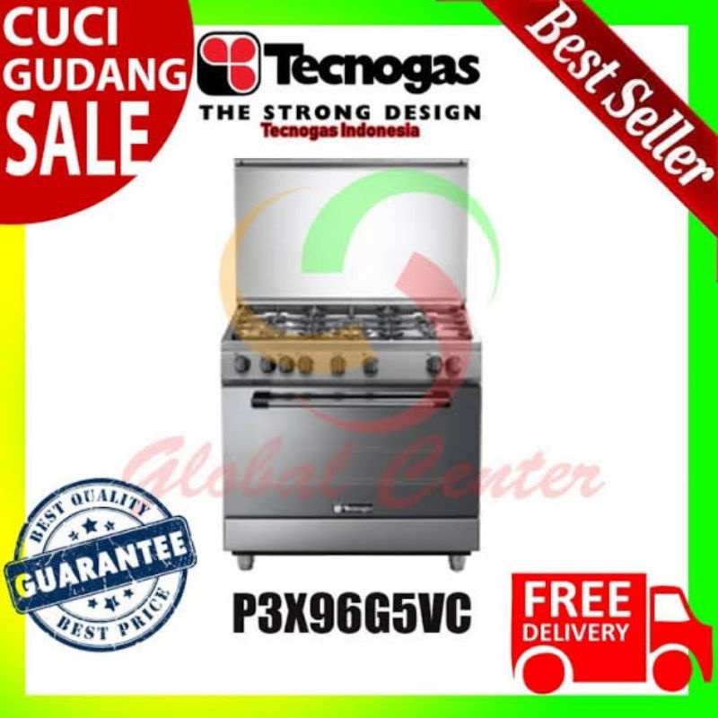 Tecnogas P3X96G5VC Kompor Free Standing