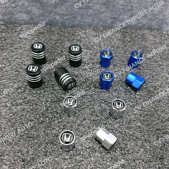 Tutup Penutup Pentil Mobil Honda jazz mobilio Crv HRV RS pentil ban - chrome