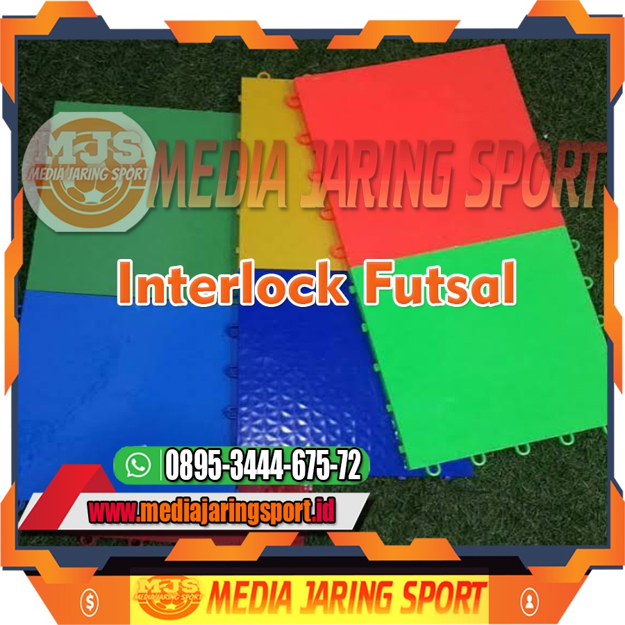 Interlock Lapangan Futsal PAKET 1 Meter (16pcs) Interlock Vinyl Lantai Futsal KUALITAS TERBAIK