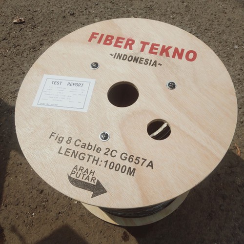 RVLink kabel fiber Fig8 2 core 3 seling G657A - 1.000m Fiber Tekno outdoor fig 8 2c3s