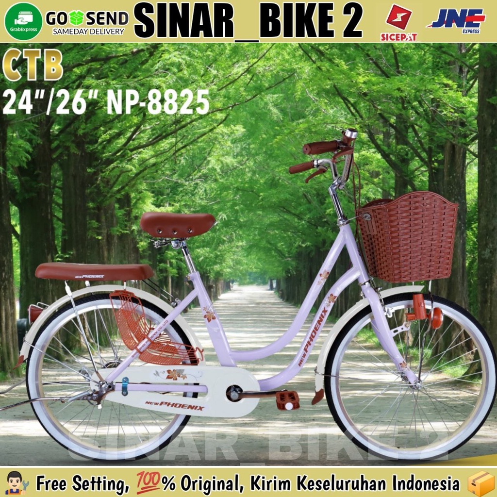 Sepeda Keranjang Dewasa Ukuran 24 &amp; 26 Inch New PHOENIX 8825 AT