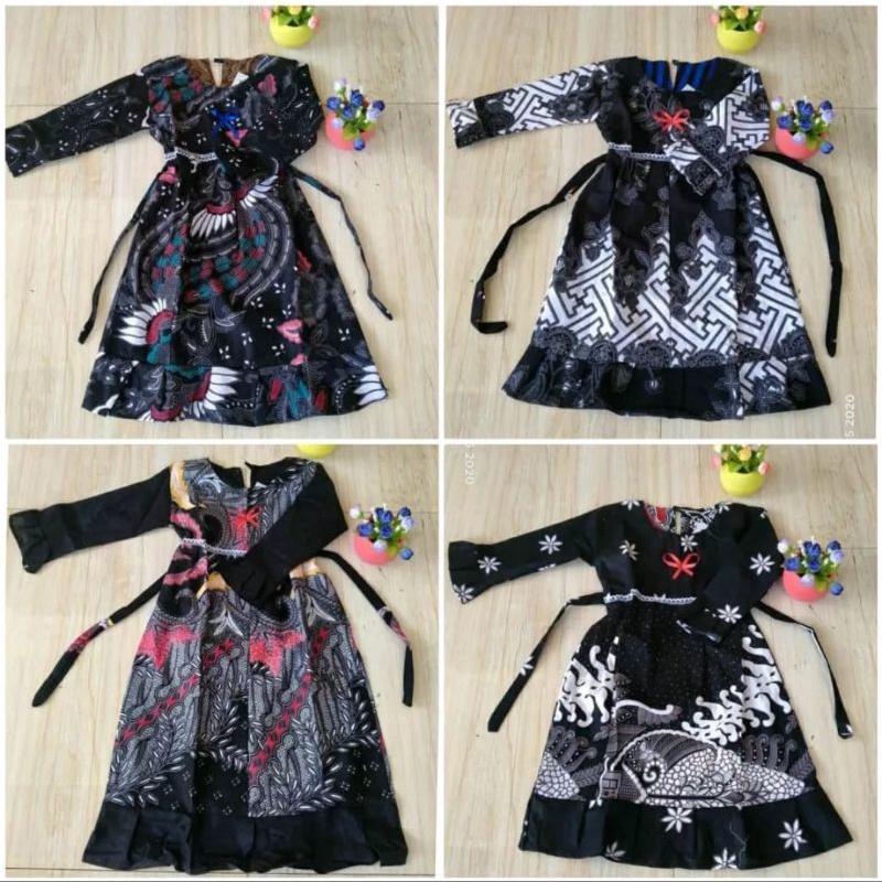 GAMIS ANAK PEREMPUAN USIA 7 - 10 TAHUN / GAMIS BATIK PEREMPUAN