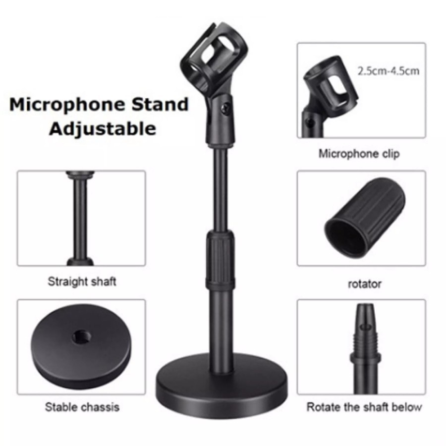 Trend-MICROPHONE STANDS / HOLDER MIC KARAOKE MEJA / STAND MIC MEJA