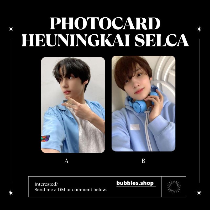 PHOTOCARD UNOFFICIAL HEUNINGKAI TXT SELCA