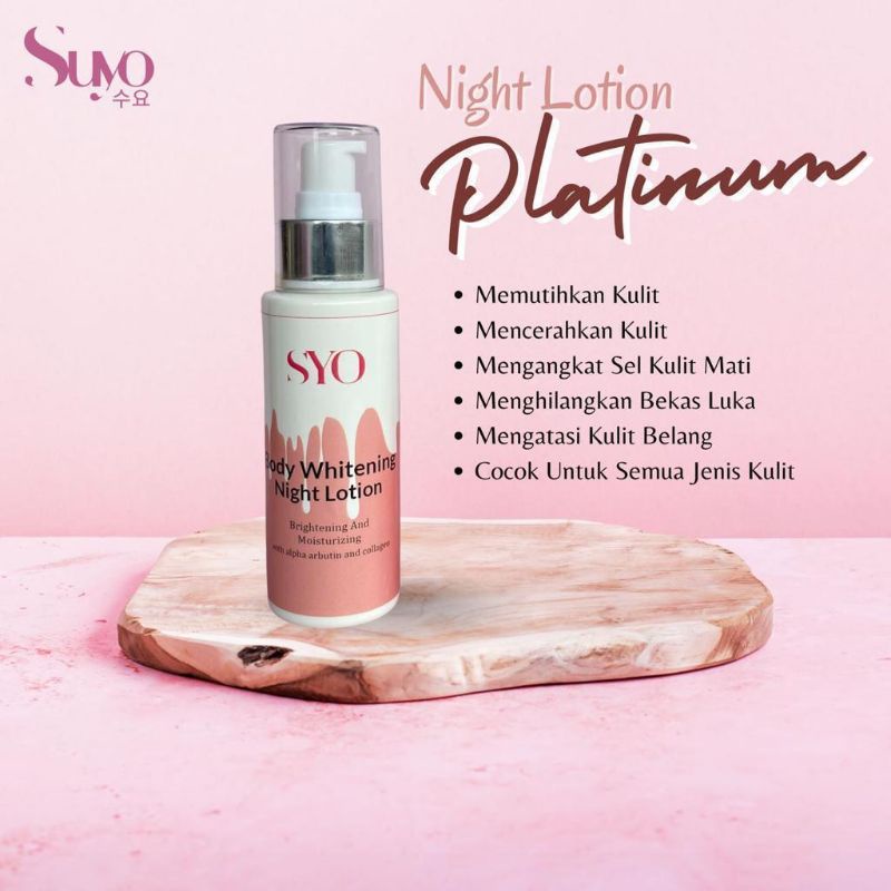 Suyo night lotion platinum