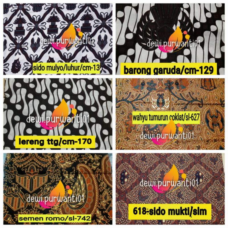 Jarik/Sewek/Kain lembaran _ Motif Batik