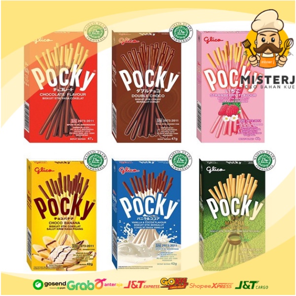 

Glico | Pocky | All Varian Rasa Lengkap | Snack Pocky | Chocolate | Choco Banana | Cookies Cream | Colourfull