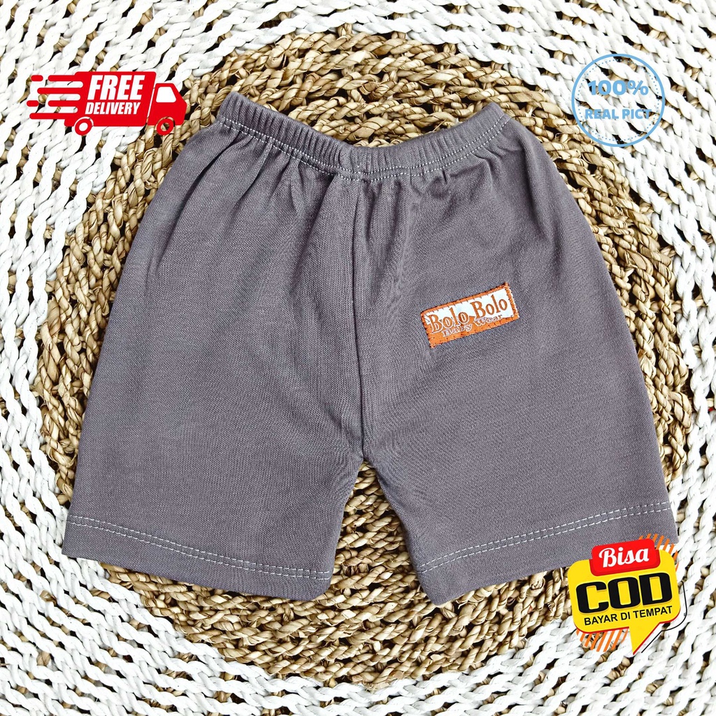 Celana Pendek Bayi 0 - 3 Bulan EARTH COLOR SERIES merk SNI Bolo - Bolo