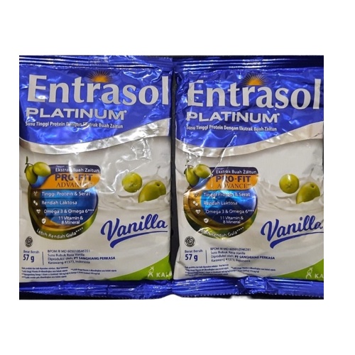 PAKET 10 PCS - Entrasol Platinum 57gr (sachet)