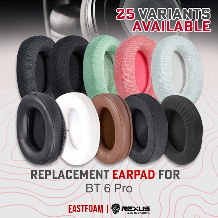 Earpad Earcup Rexus BT6 Pro BT 6 BT-6 Busa Foam Bantalan Ear Cushion Pad