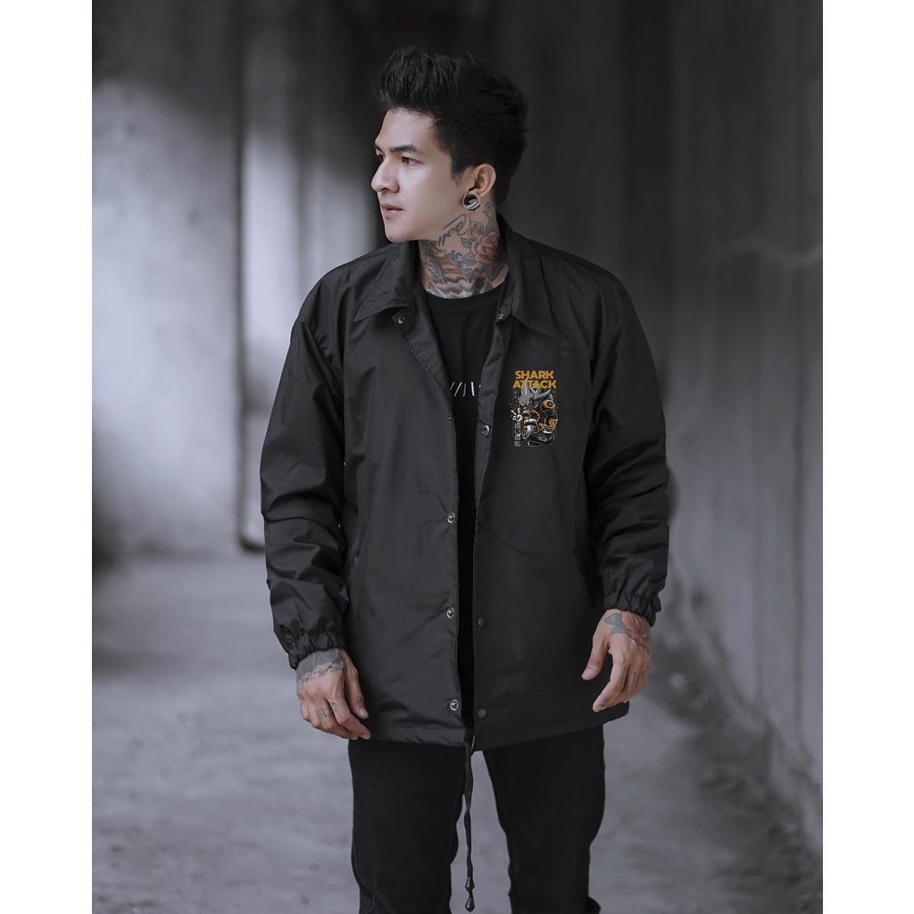 JAKET COACH PRIA DAN WANITA REMAJA KEKINIAN MURAH BERKUALITAS DISTRO ERIGO BAHAN PREMIUM