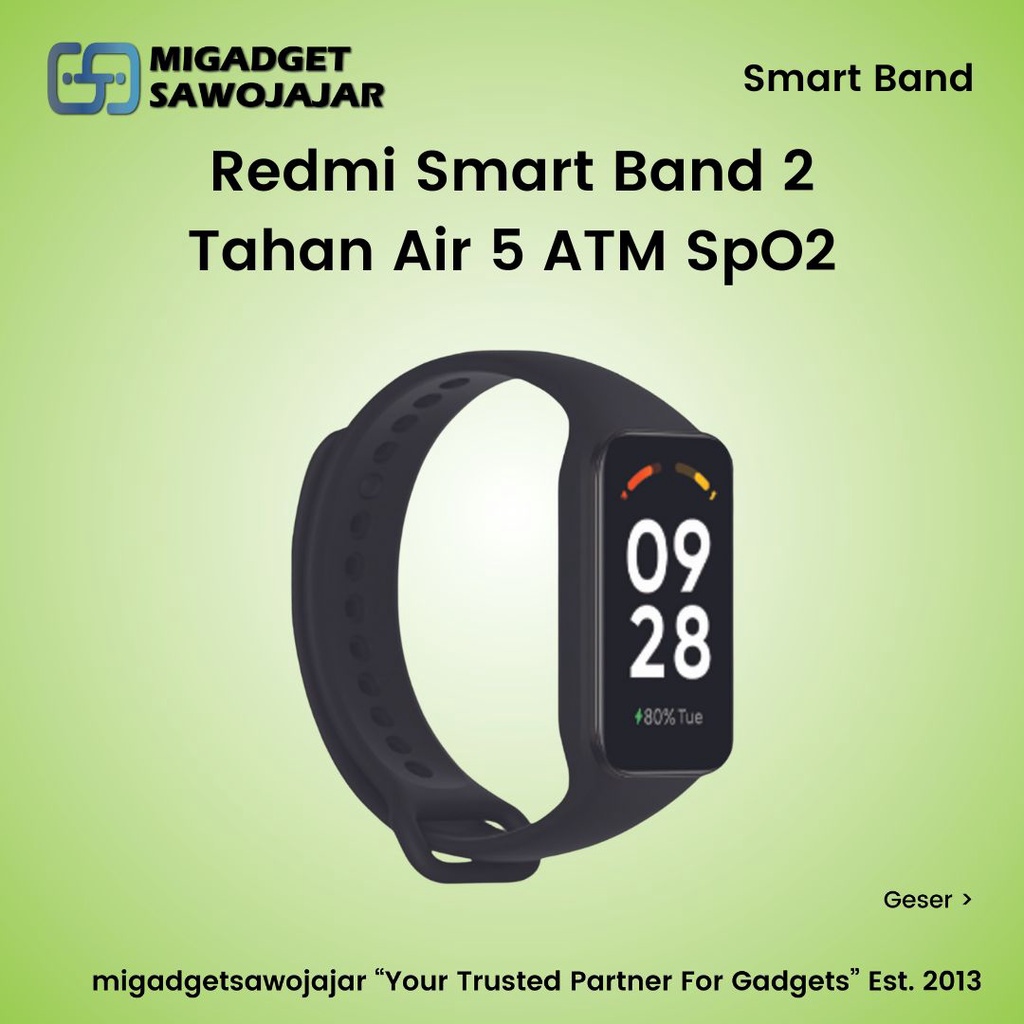 Redmi Smart Band Smartband 2 Tahan Air 5ATM SpO2