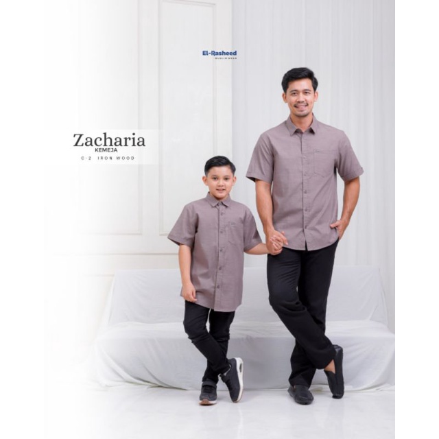 SARIMBIT YASMEERA 2023 - ZACHARIA COUPLE MOM DAD / SARIMBIT KELUARGA - Family Set Seragam Lebaran Keluarga Ied Serie Original Yasmeera