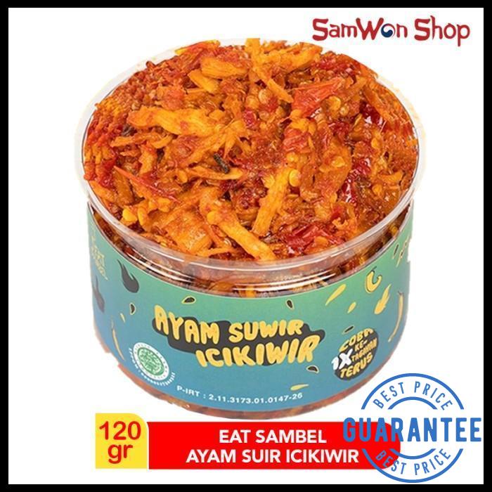 EAT SAMBEL AYAM SUWIR ICIKIWIR 120 GR - SAMBAL RUMAHAN HOMEMADE LEZAT