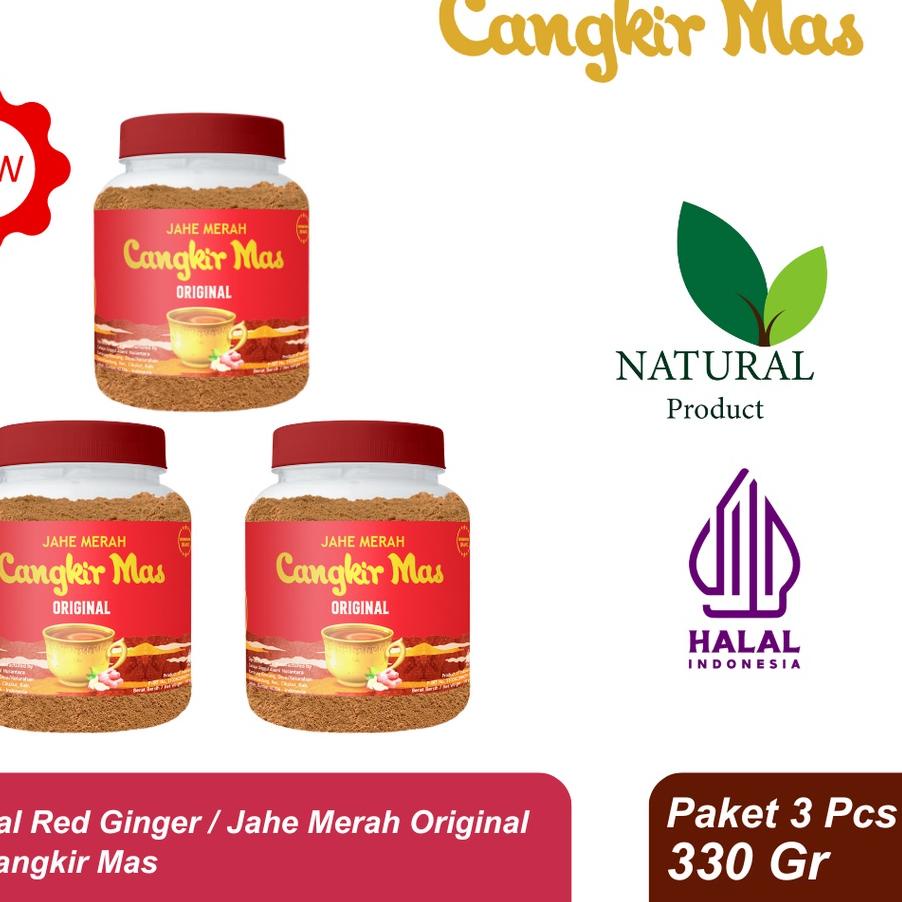 

Discount | BMH|Cangkir Mas Jahe Merah Original 330 Gram Paket isi 3