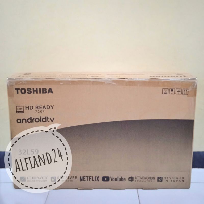 TV Led 32 Inch Toshiba Android TV Digital - Bluetooth - 32L59