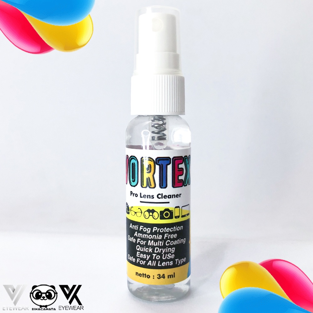 [TERLARIS] Vortex Spray isi 12 botol PEMBERSIH KACAMATA premium(Cairan Pembersih Lensa Kacamata, Kamera, Laptop, Helm &amp; HP) USA Formula